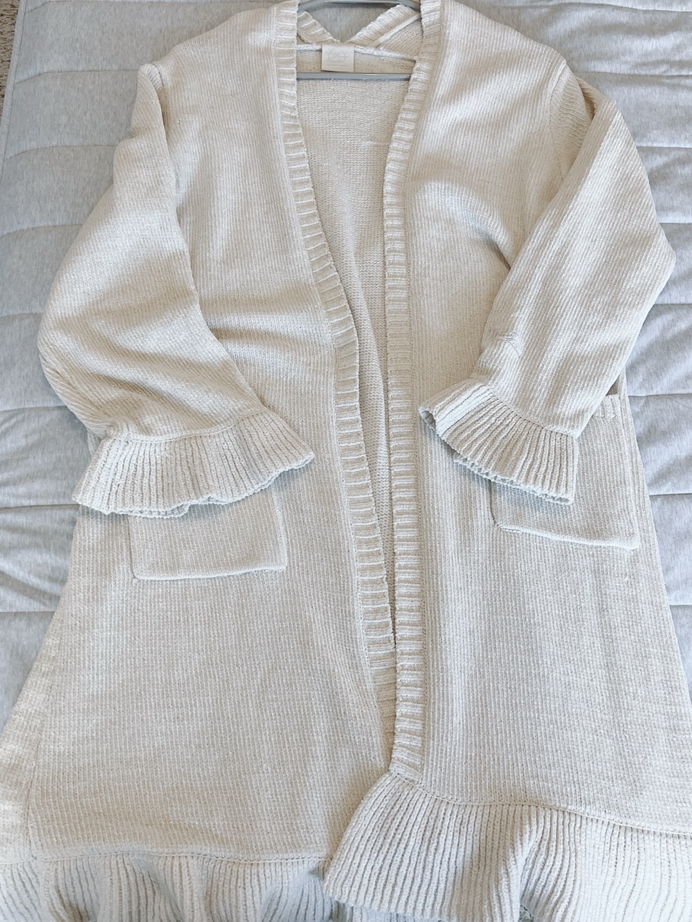 Gelato Pique PWNT211082 Long Knit Cardigan Ivory One Size